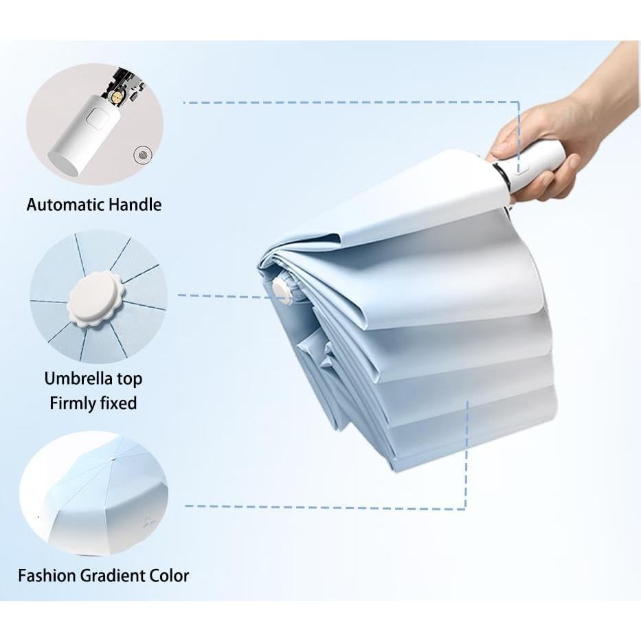 Paraguas Automático Plegable Degradado Erised UV 50+ 98cm