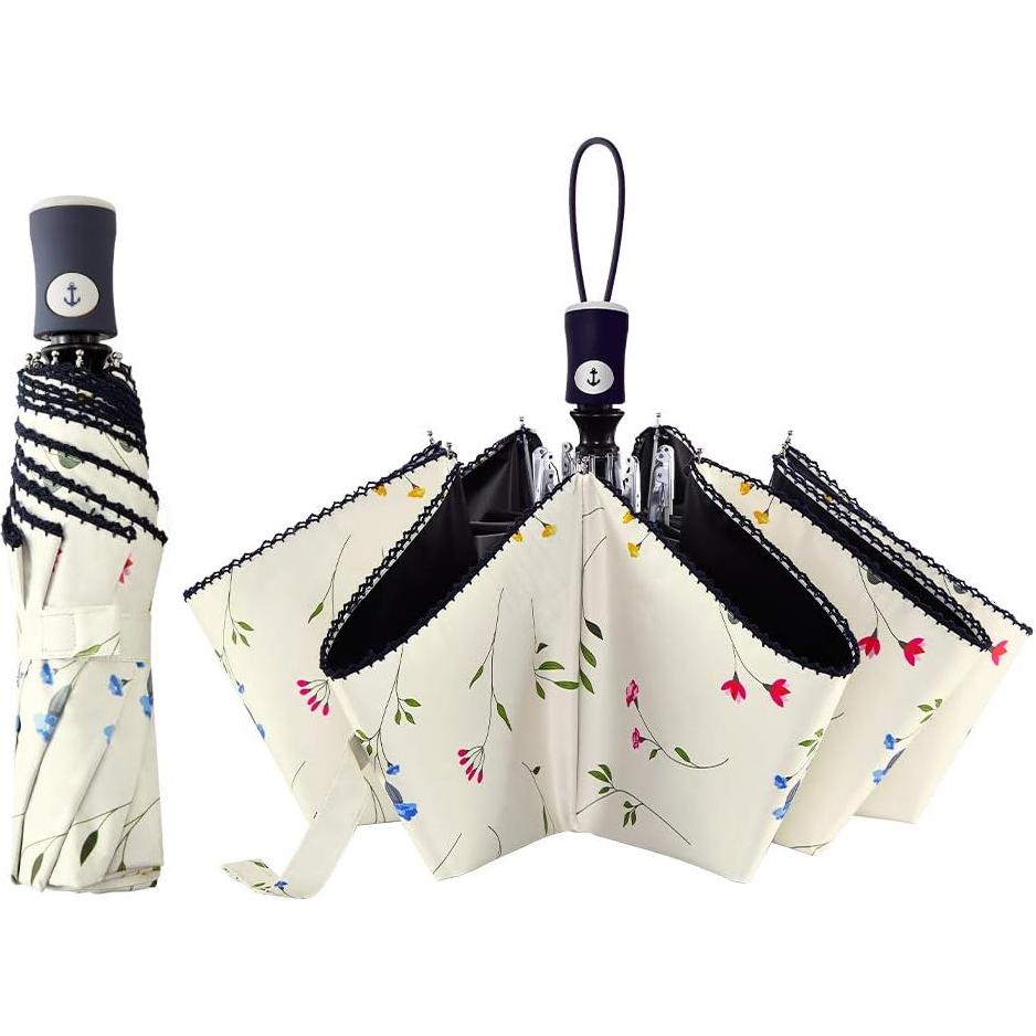 Paraguas Plegable FDJASGY Compacto Automático Impermeable UV