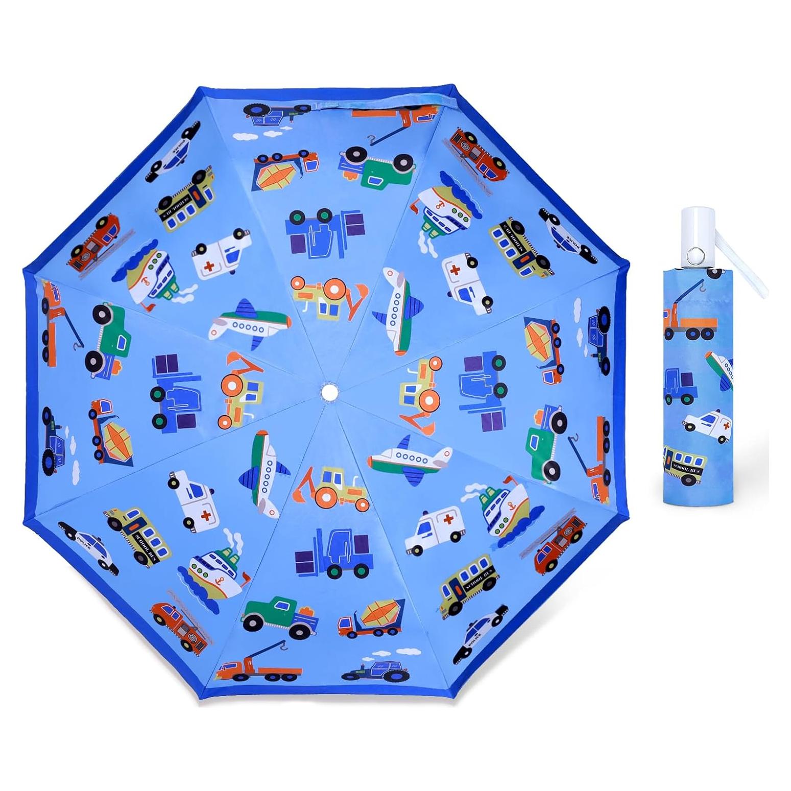 Paraguas Plegable Automático para Niños - Diseño Seguro UV