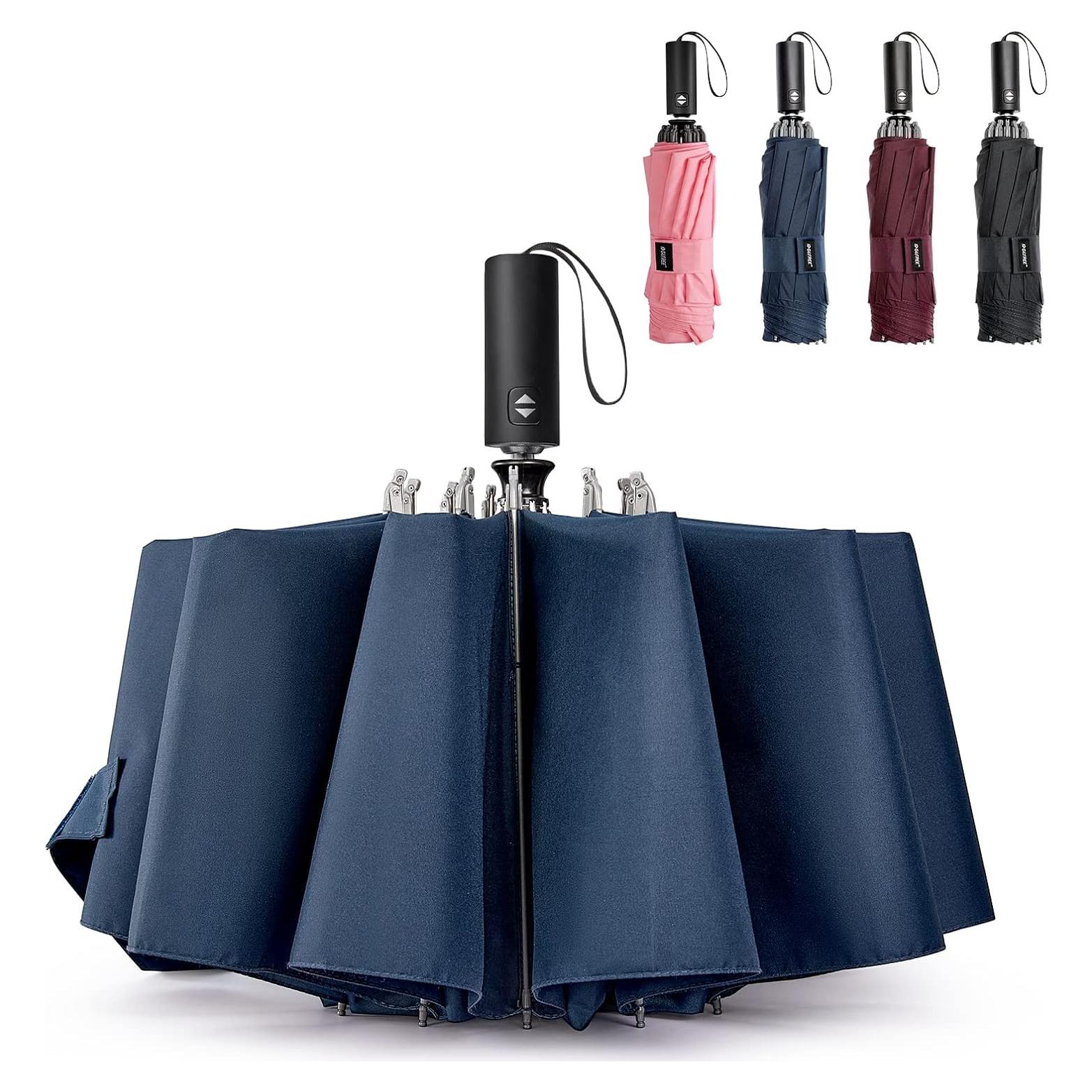 Paraguas Grande G4Free 137 cm Inverso Automático a Prueba de Viento