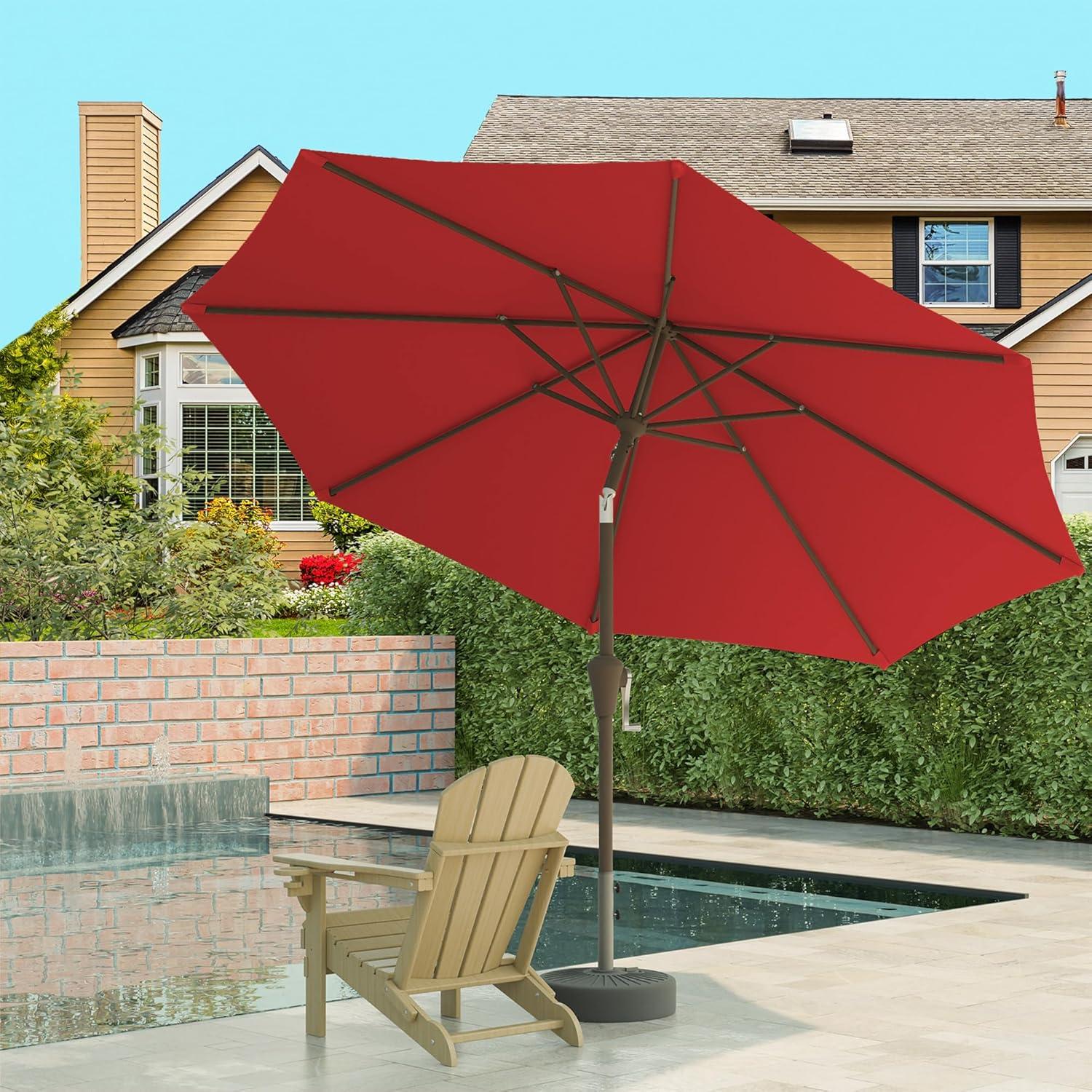 Sombrilla de Patio Tobeos 3 Metros con Manivela y Protección UV