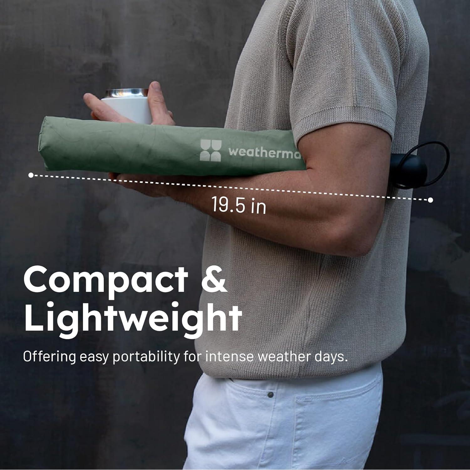 Paraguas Plegable Weatherman Rosa - A Prueba de Viento 88.5 km/h