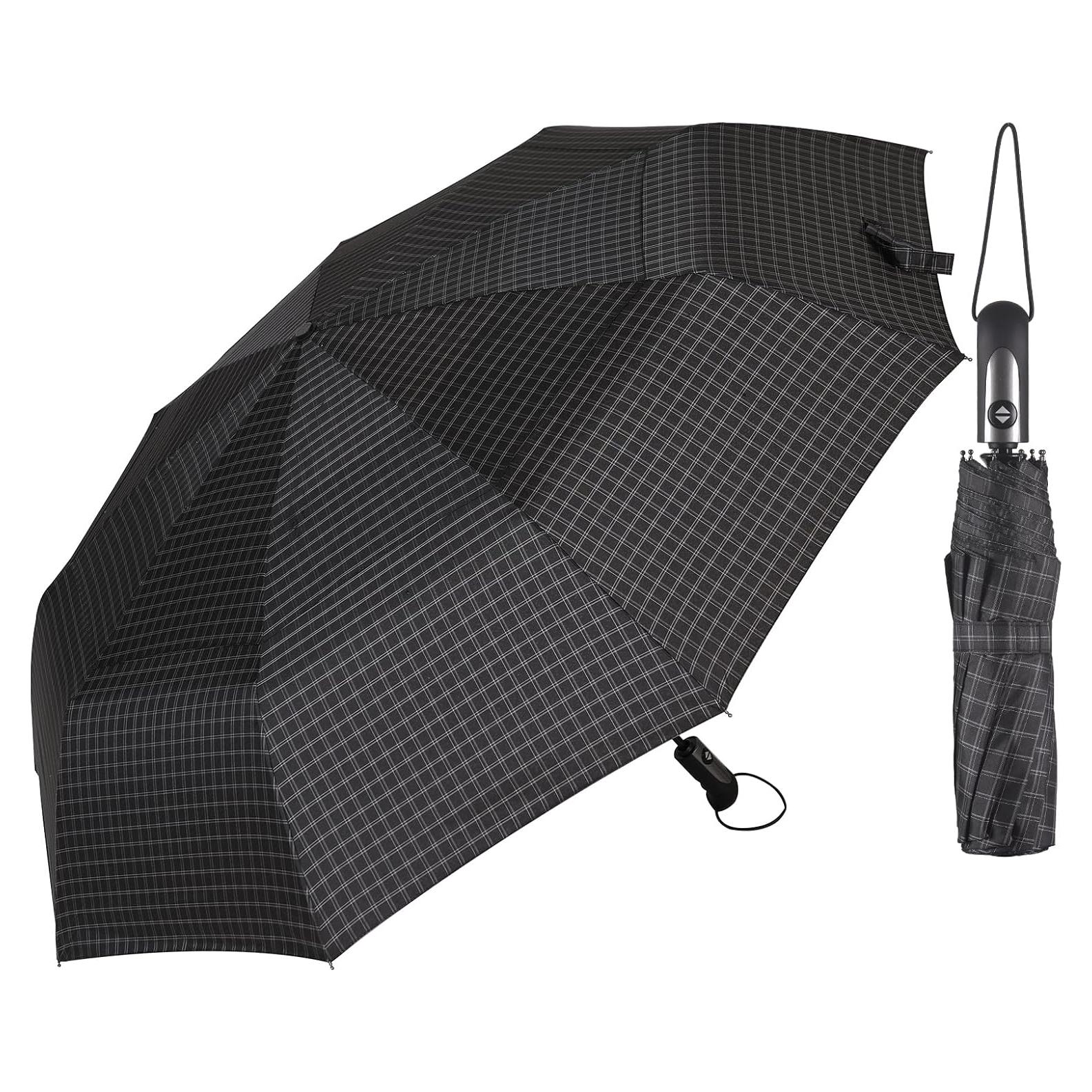 Paraguas de Viaje Grande Doubwell 137 cm Plegable Automático