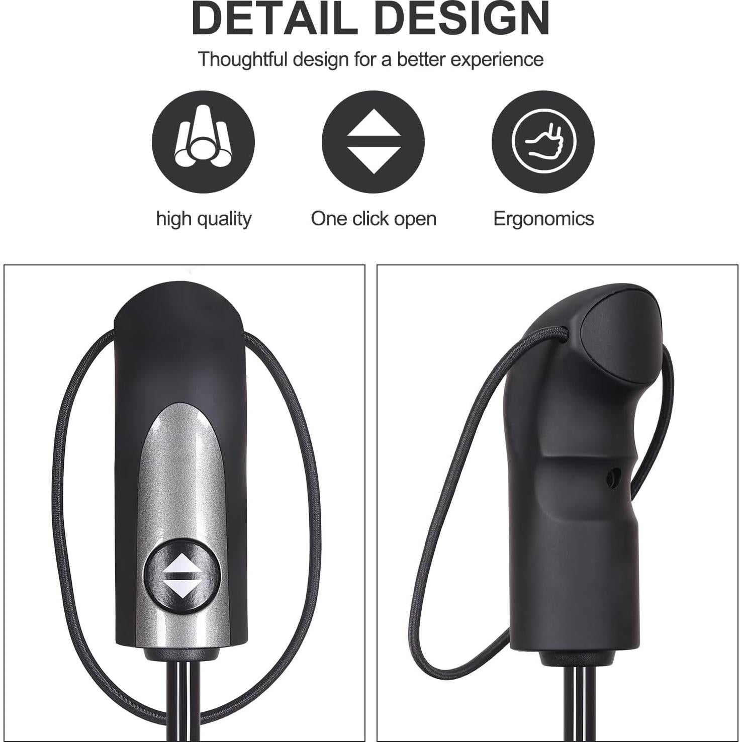 Paraguas de Viaje Grande Doubwell 137 cm Plegable Automático