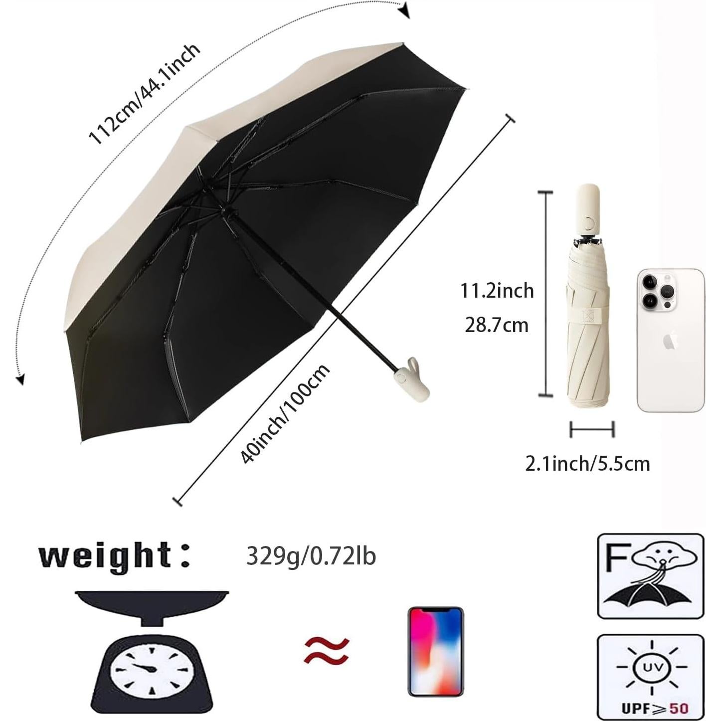 Paraguas Plegable Automático Bifrost 111.76 cm UV 50+