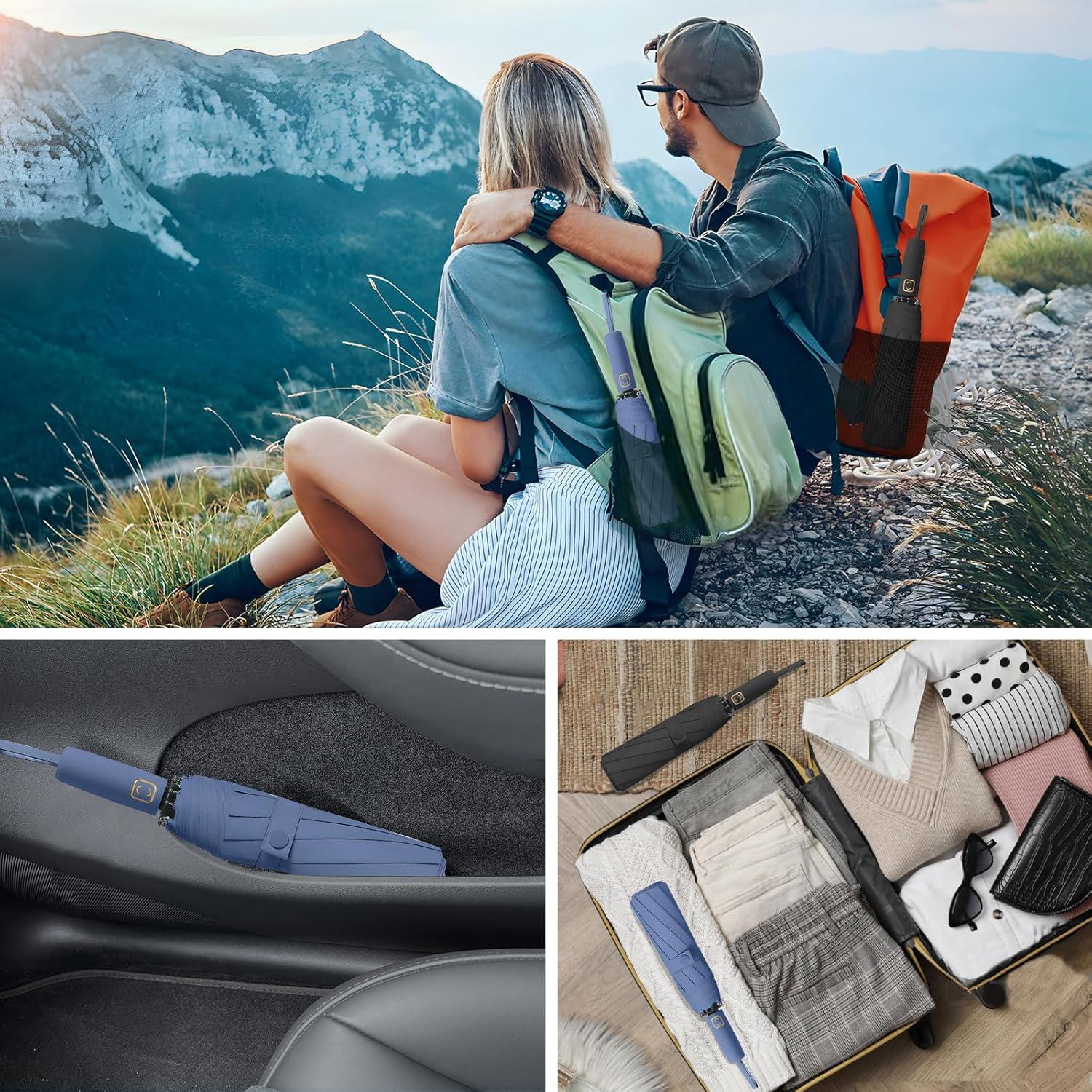 Paraguas FOGKEY automático grande 104 cm impermeable UV