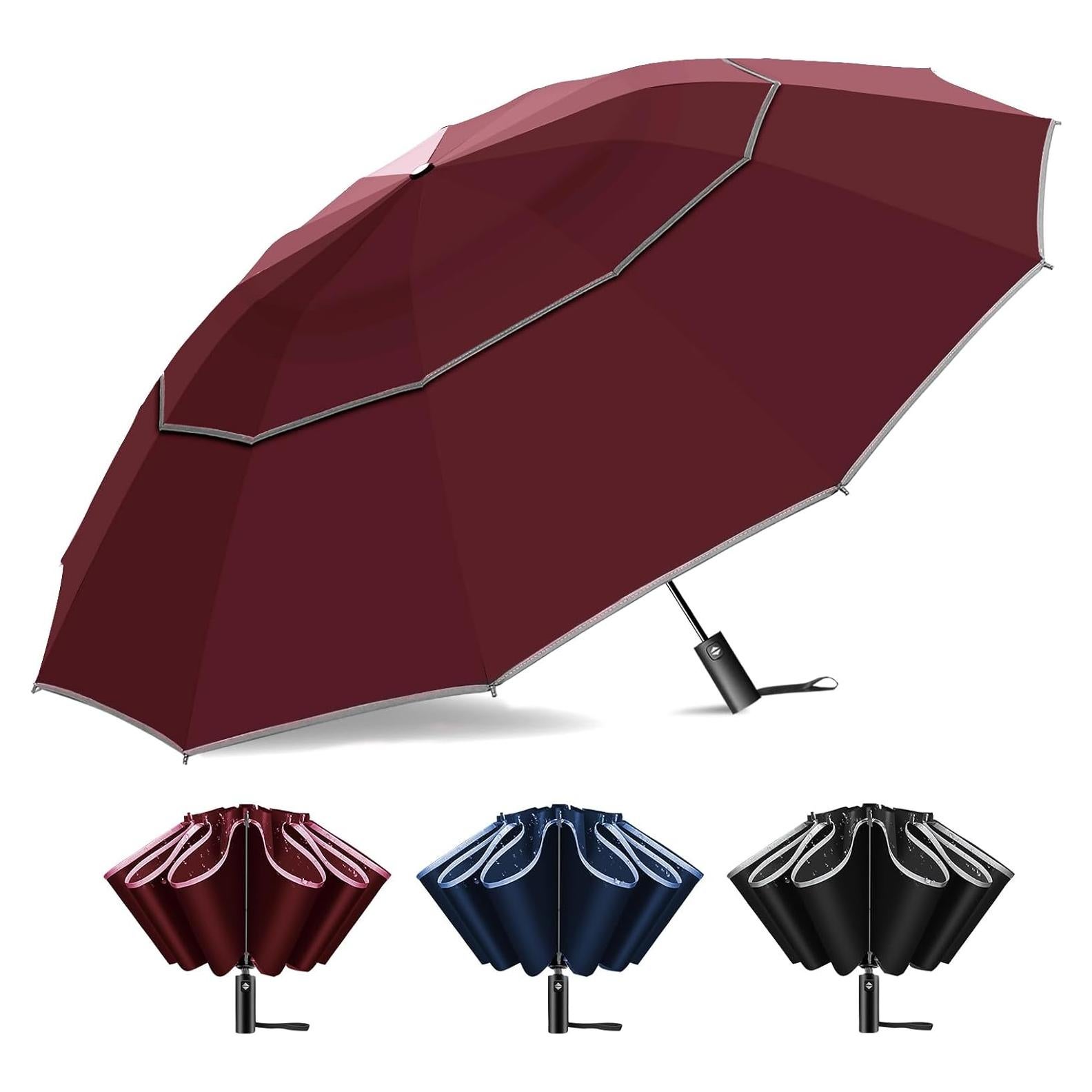 Paraguas Invertido T2Raiwy 137 cm Automático Resistente al Viento