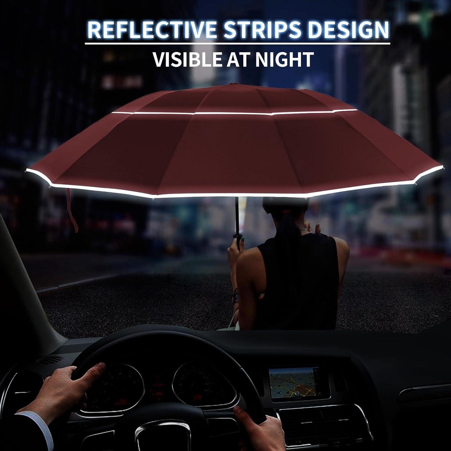 Paraguas Invertido T2Raiwy 137 cm Automático Resistente al Viento