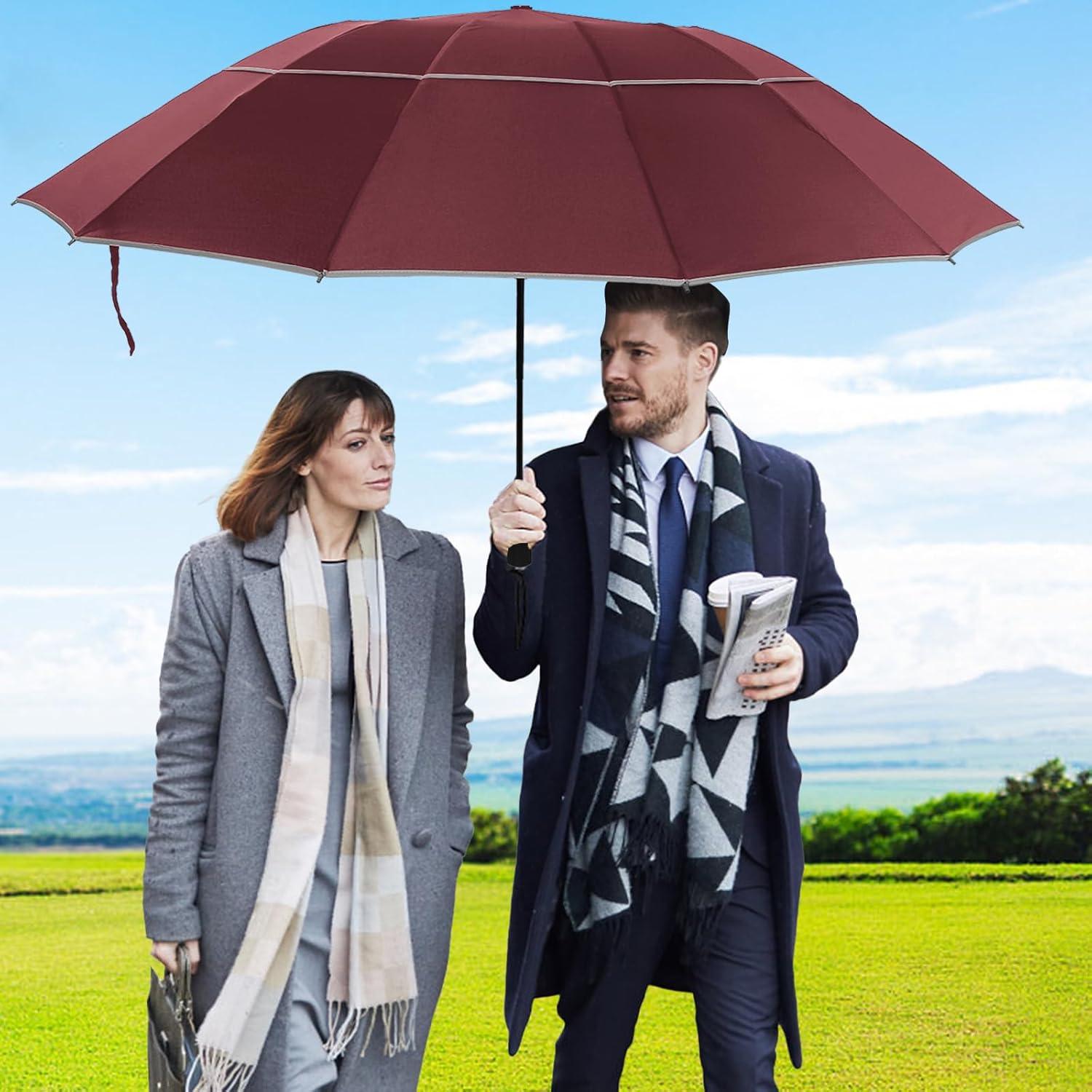 Paraguas Invertido T2Raiwy 137 cm Automático Resistente al Viento