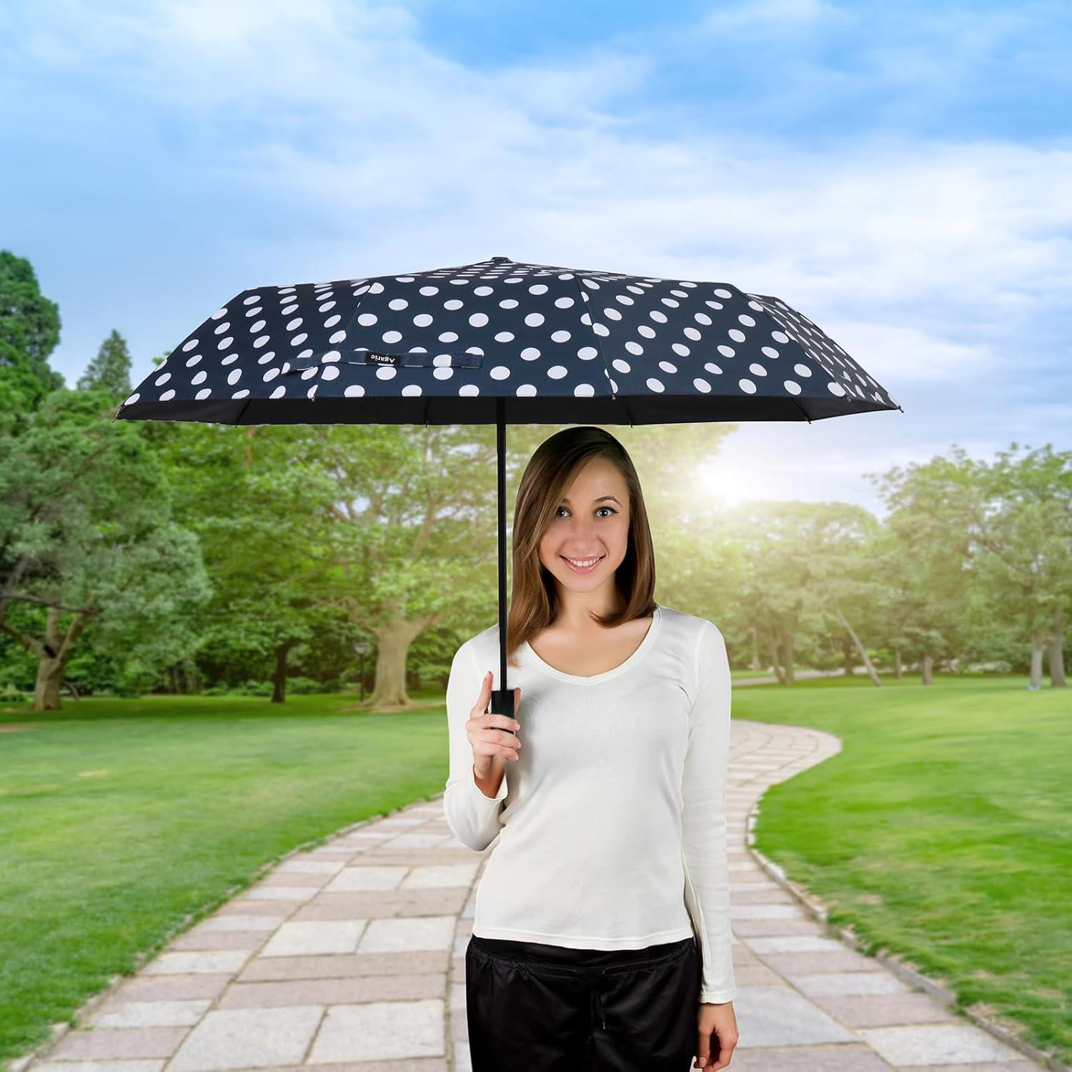 Paraguas Compacto Automático Agaric 116.84 cm UV Impermeable