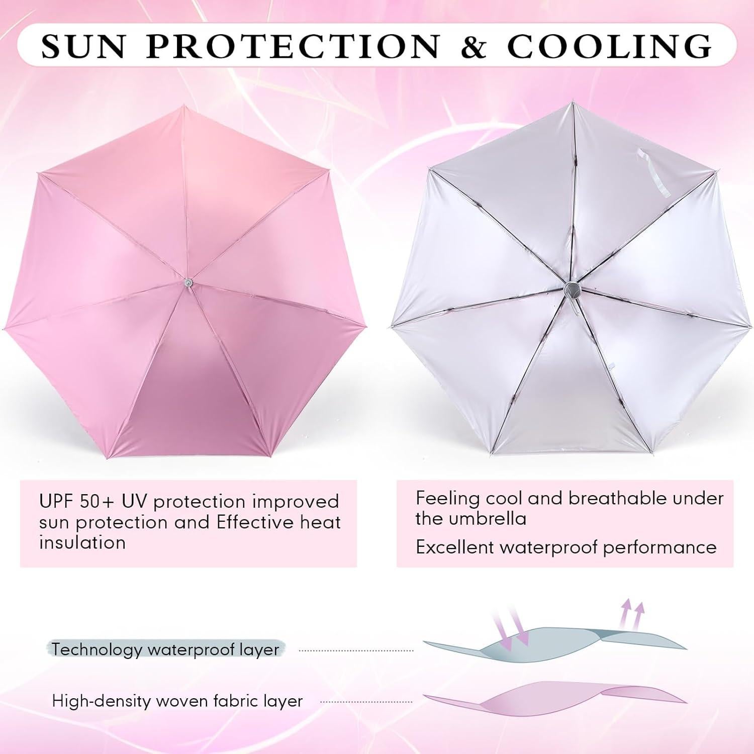 Paquete de 24 Paraguas Plegables Silkfly Coloridos 96 cm