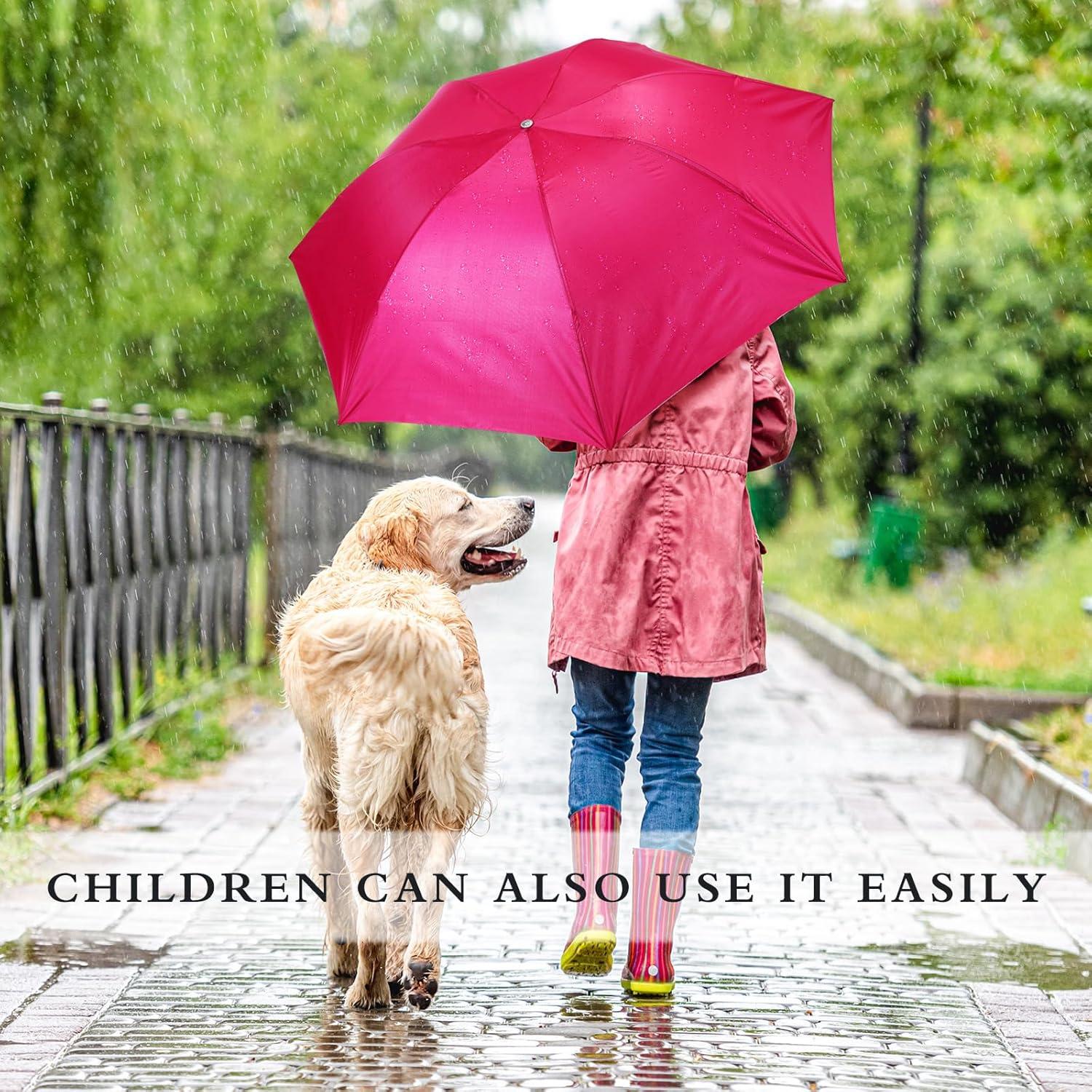 Paquete de 24 Paraguas Plegables Silkfly Coloridos 96 cm