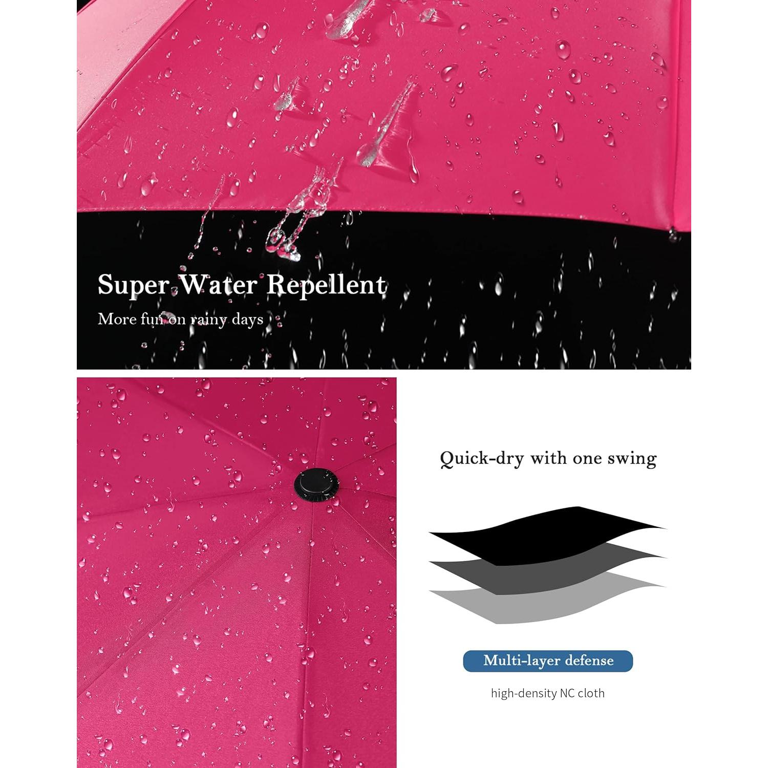 Paraguas Plegable POKIXY Automático Impermeable 30 cm