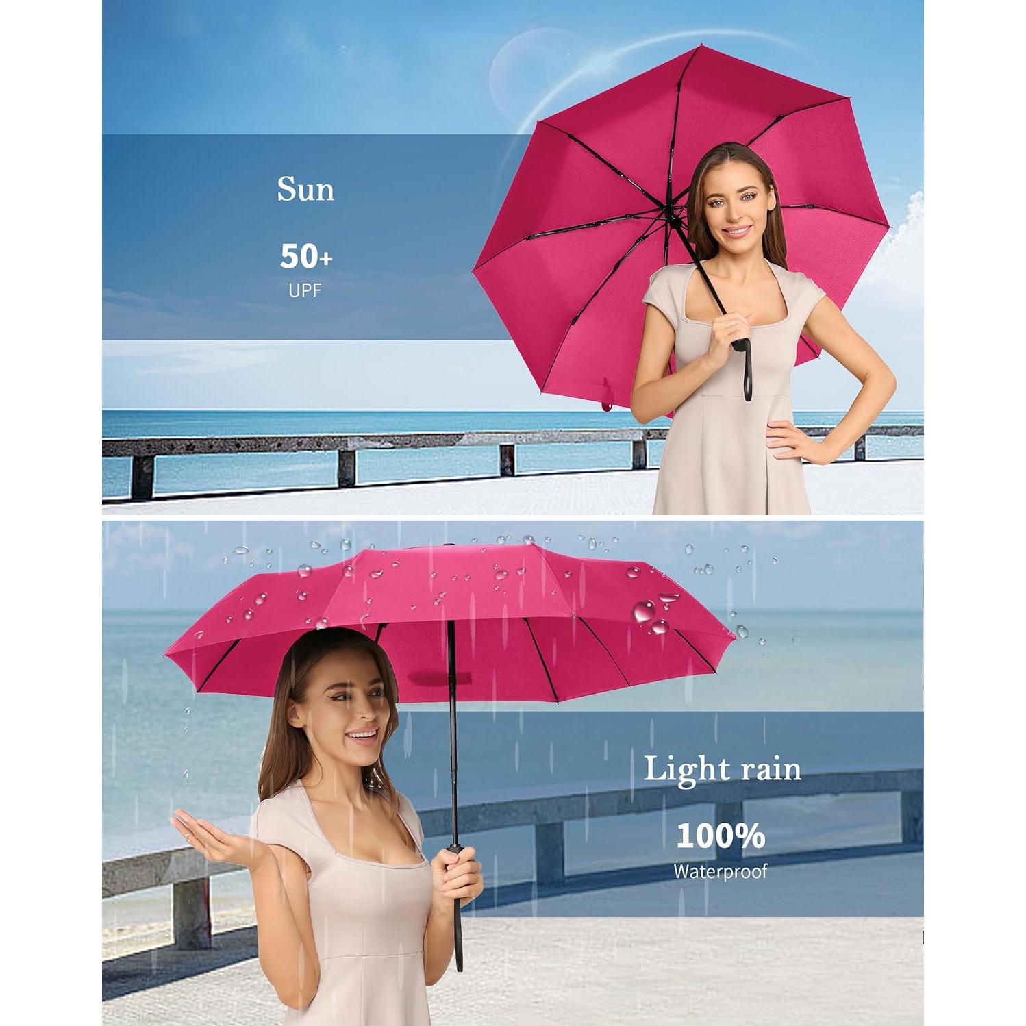 Paraguas Plegable POKIXY Automático Impermeable 30 cm