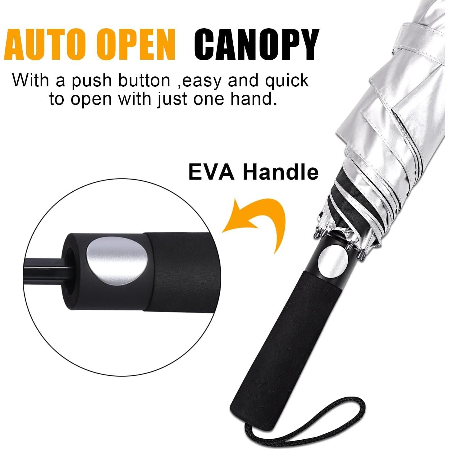 Paraguas de Golf G4Free 62" Plegable Automático UV 50+