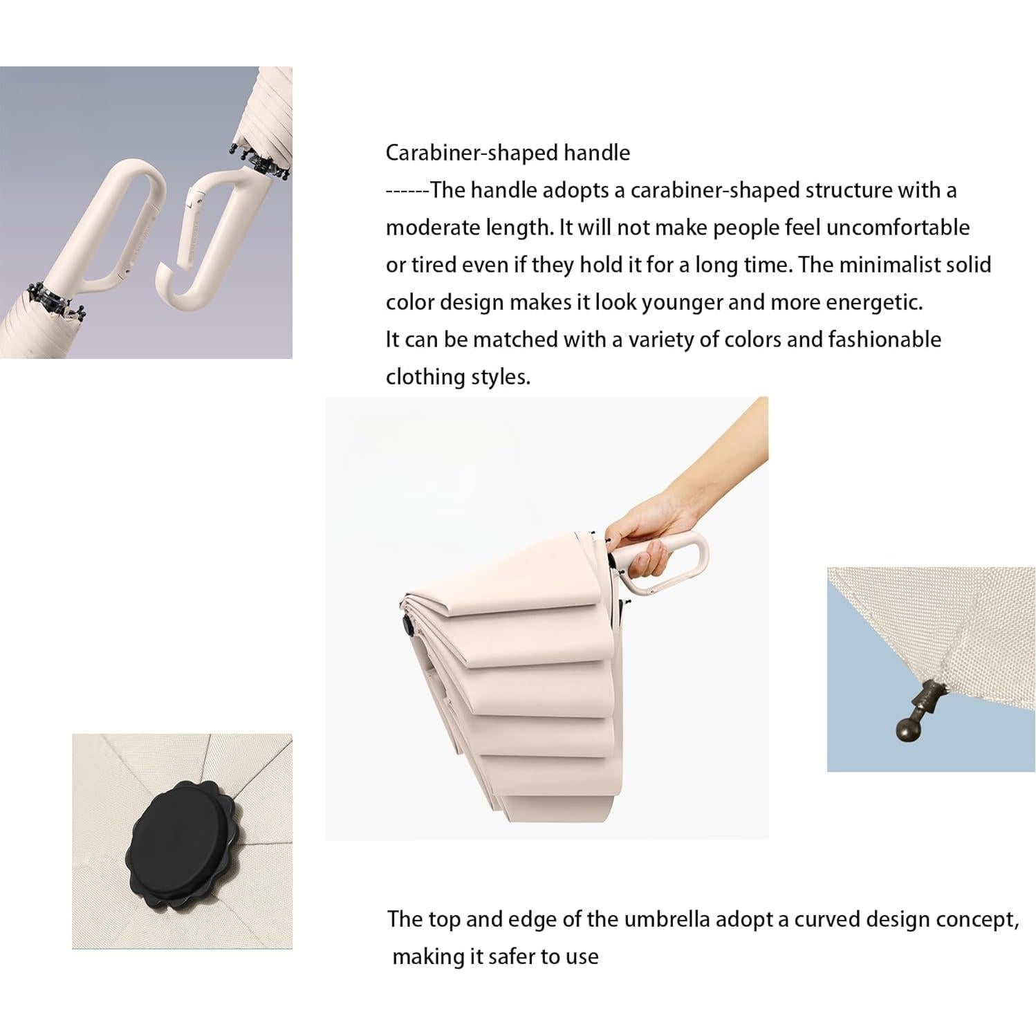 Paraguas Plegable Compacto Erised 111.76 cm UV 99.9%