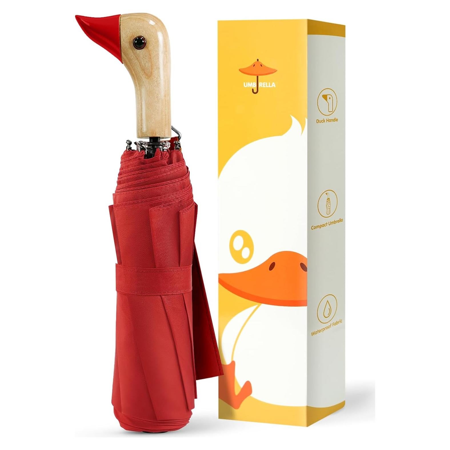 Paraguas Compacto LEAGERA Pato para Niñas 94 cm Plegable