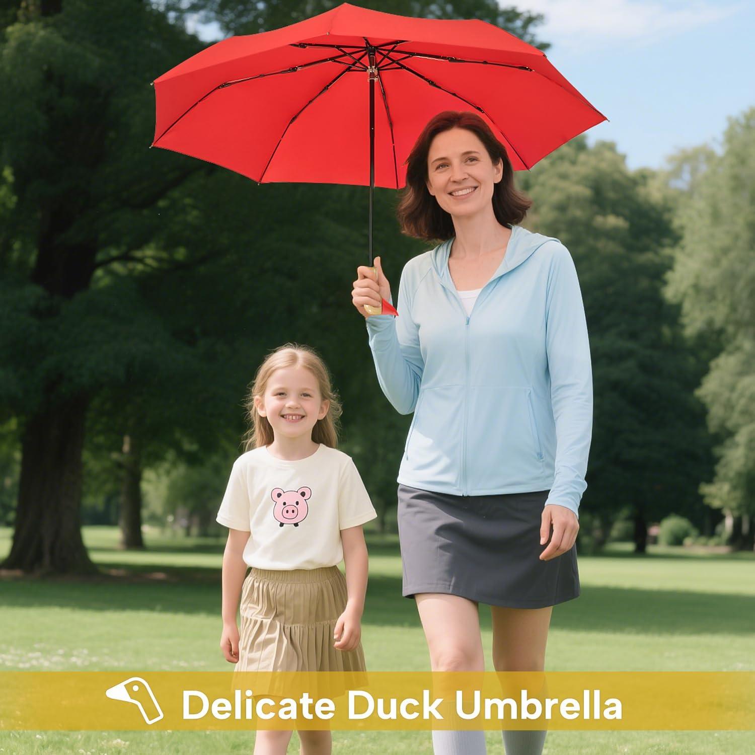 Paraguas Compacto LEAGERA Pato para Niñas 94 cm Plegable