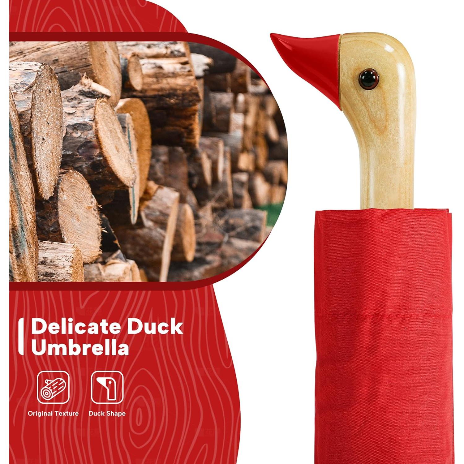 Paraguas Compacto LEAGERA Pato para Niñas 94 cm Plegable