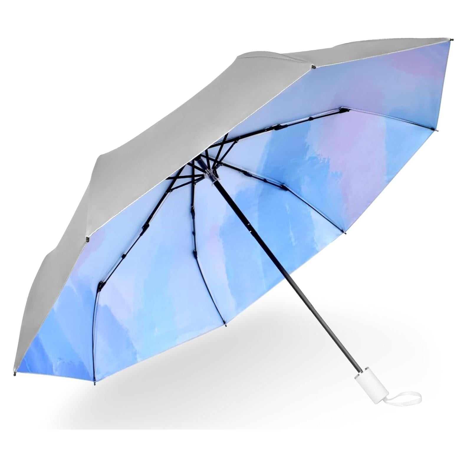 Paraguas Plegable Cuby UV 99% Protección Antiviral Negro