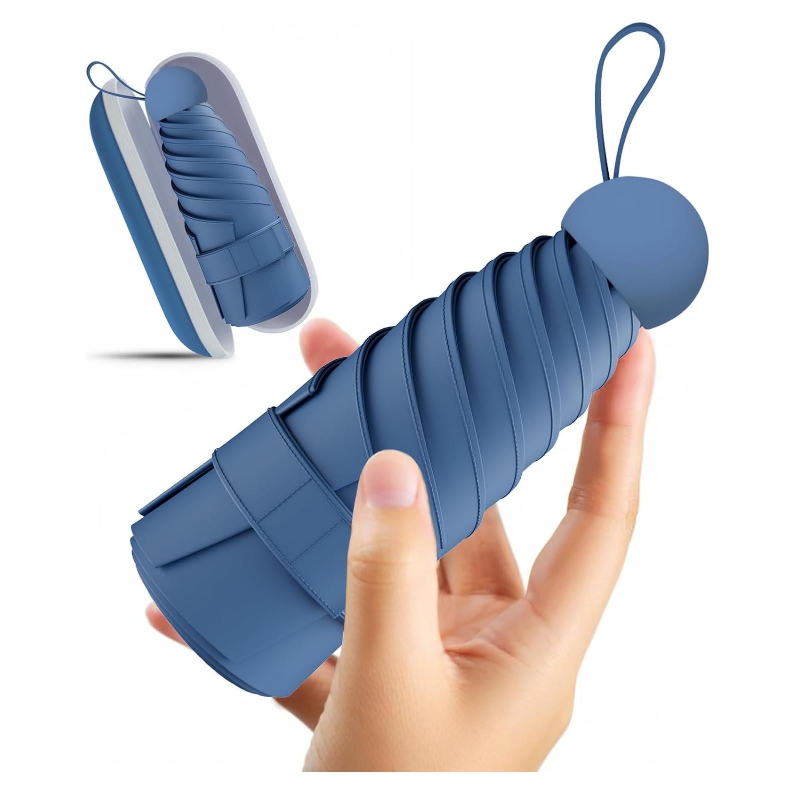 Paraguas Plegable Copulan Azul - Ligero y Ecológico UPF 50+