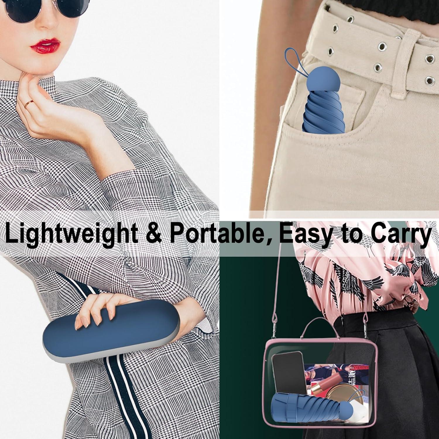 Paraguas Plegable Copulan Azul - Ligero y Ecológico UPF 50+