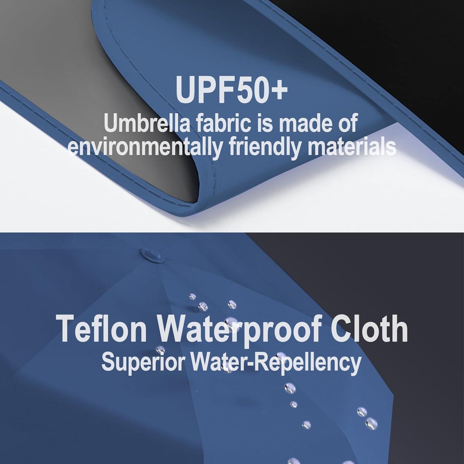 Paraguas Plegable Copulan Azul - Ligero y Ecológico UPF 50+