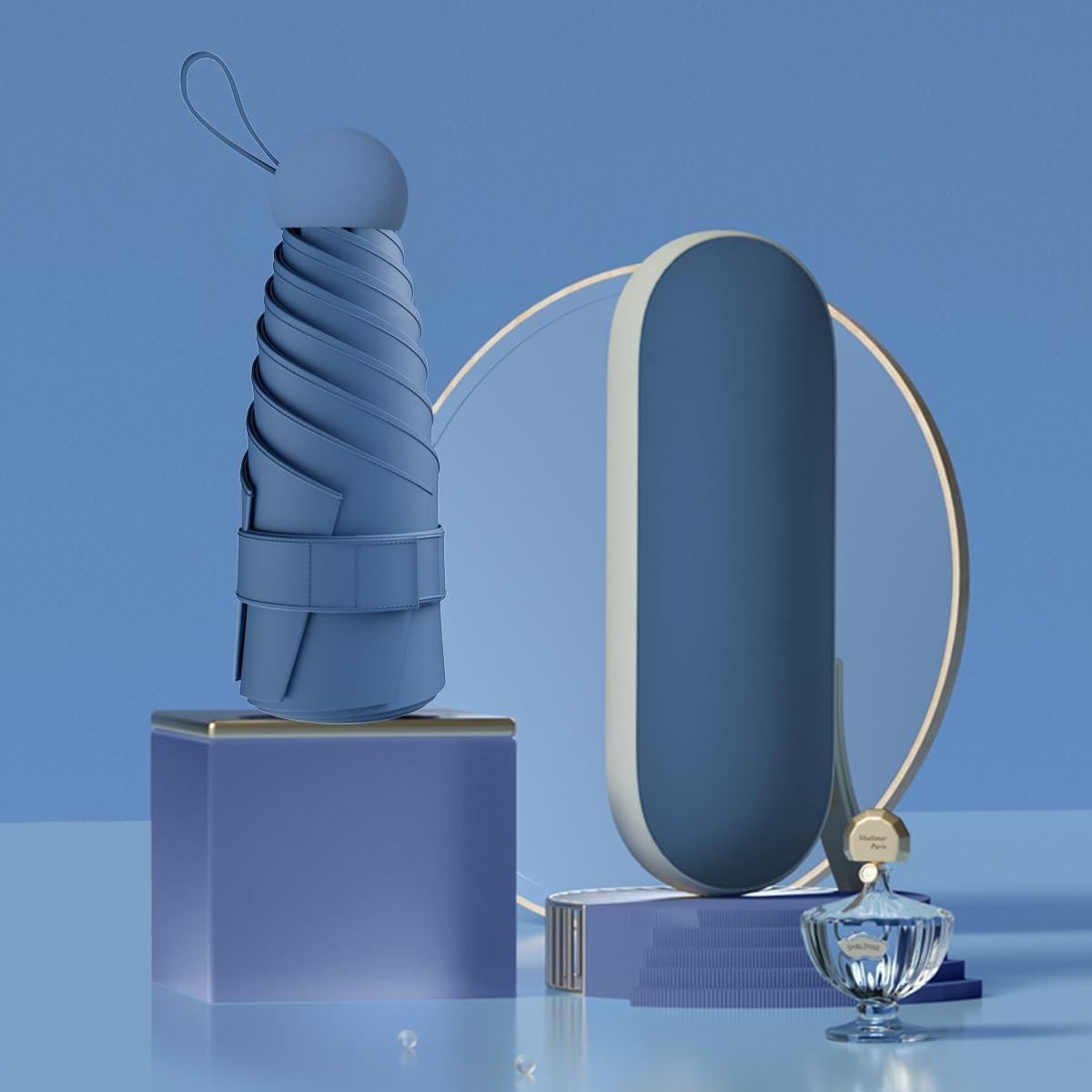 Paraguas Plegable Copulan Azul - Ligero y Ecológico UPF 50+