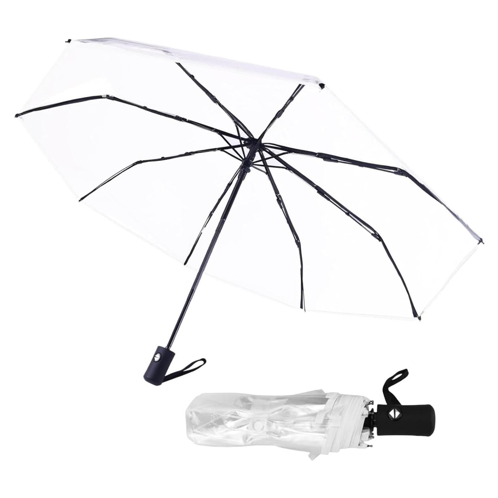 Sombrilla Transparente Automática Plegable OUYESGL 28cm