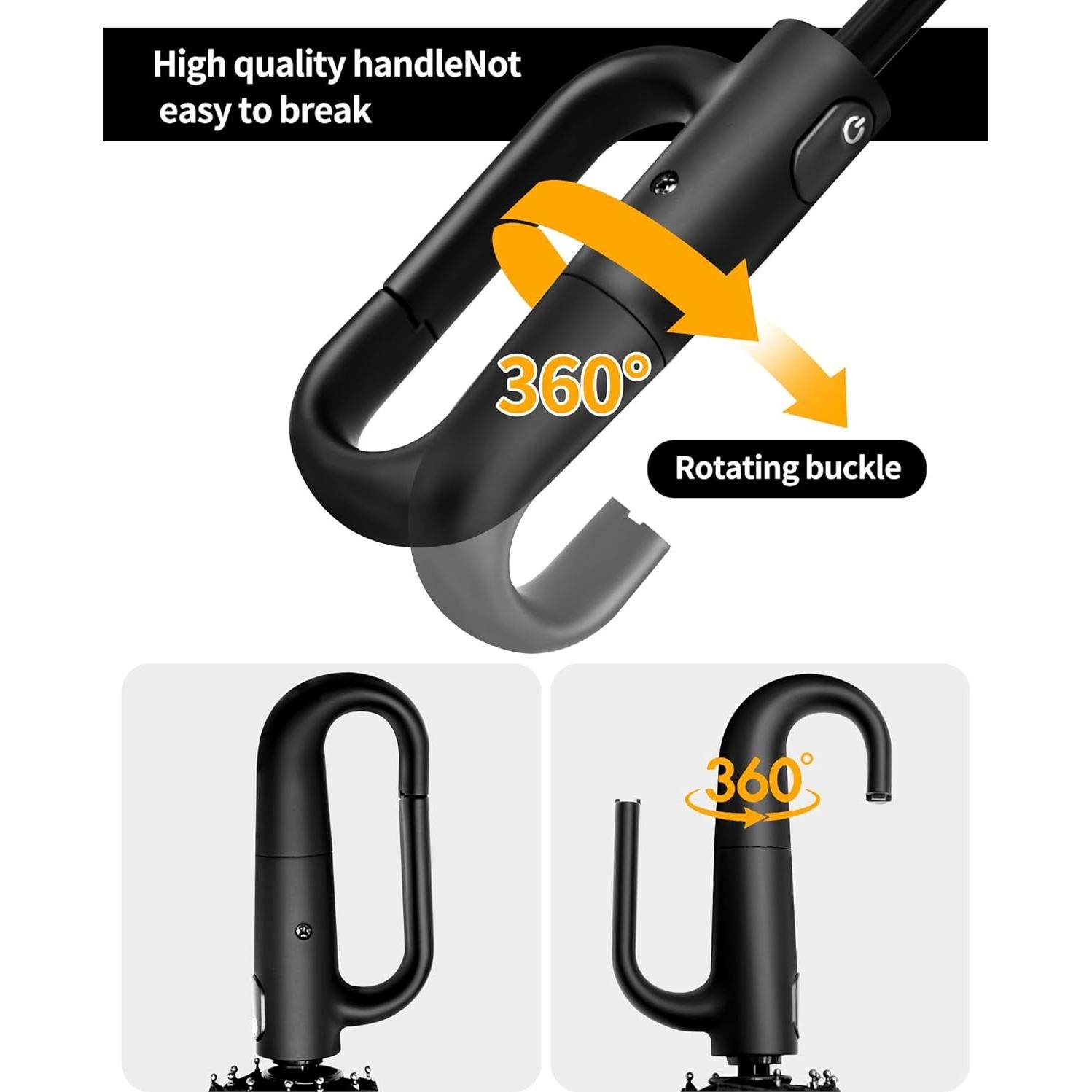 Paraguas Compacto Automático MEISUKEJI 124cm Doble Función UV50+