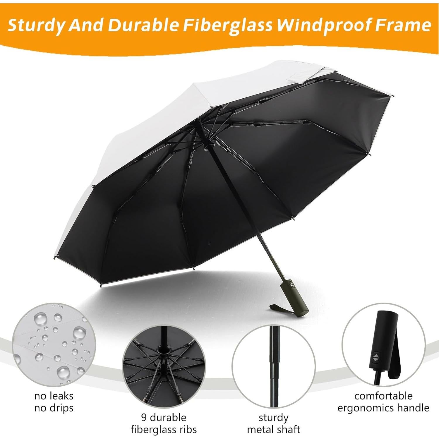 Paraguas UV Plegable LIDOMPO UPF 50+ Compacto Automático