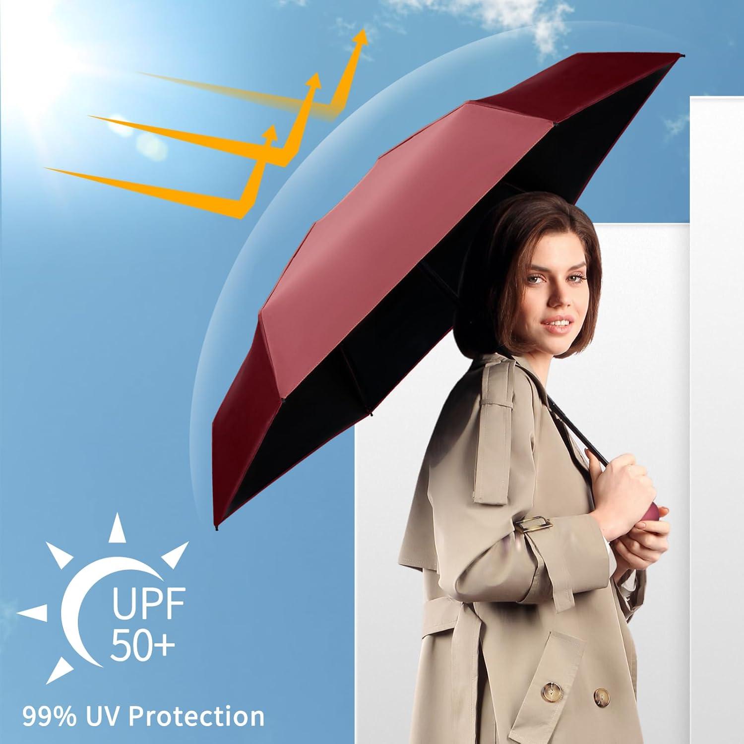 Paraguas Compacto Portátil Yoobure Mini Plegable UV 102.1 cm