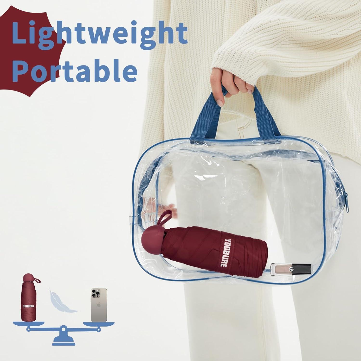 Paraguas Compacto Portátil Yoobure Mini Plegable UV 102.1 cm