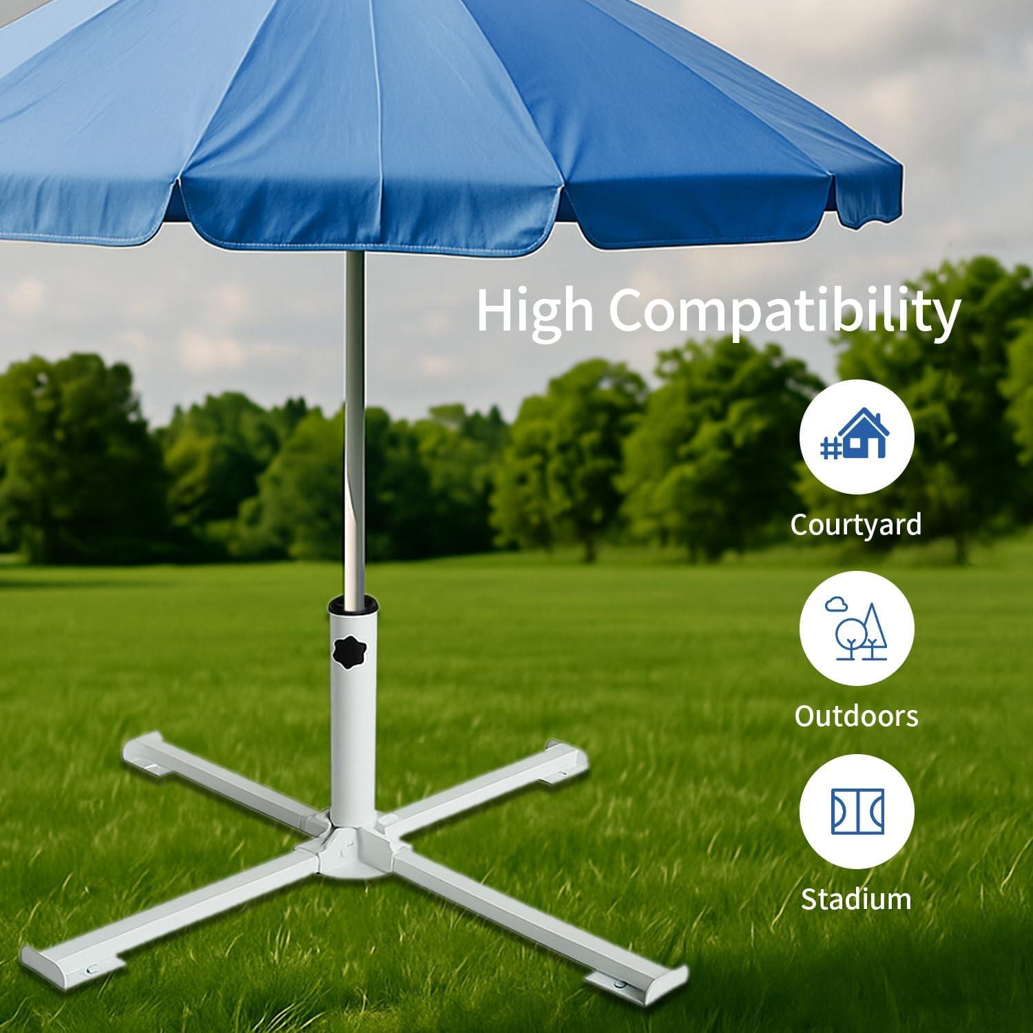 Soporte de Paraguas Plegable AMMSUN - Base de Patio Ajustable