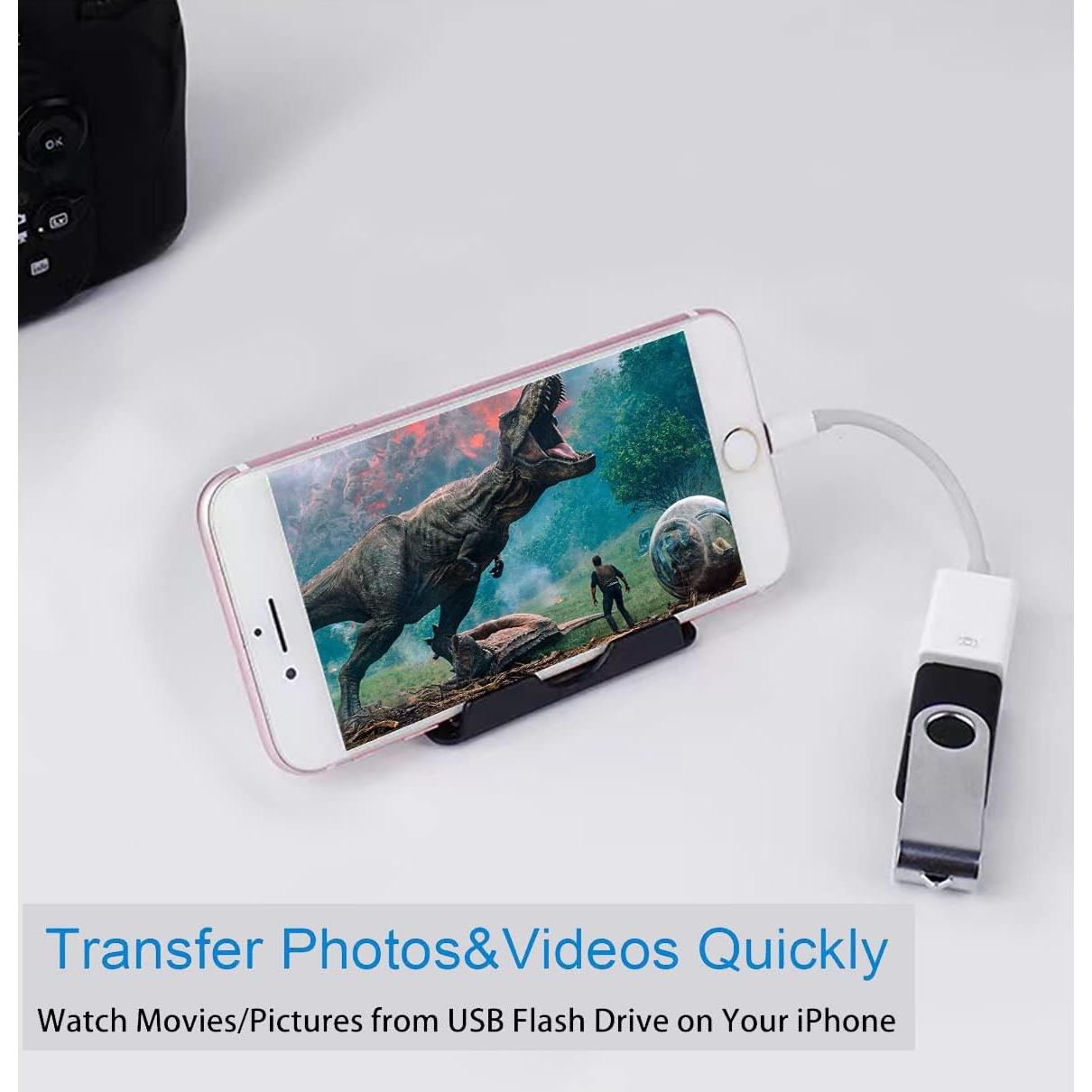 Adaptador Lightning a USB Hatuge para iPhone y iPad