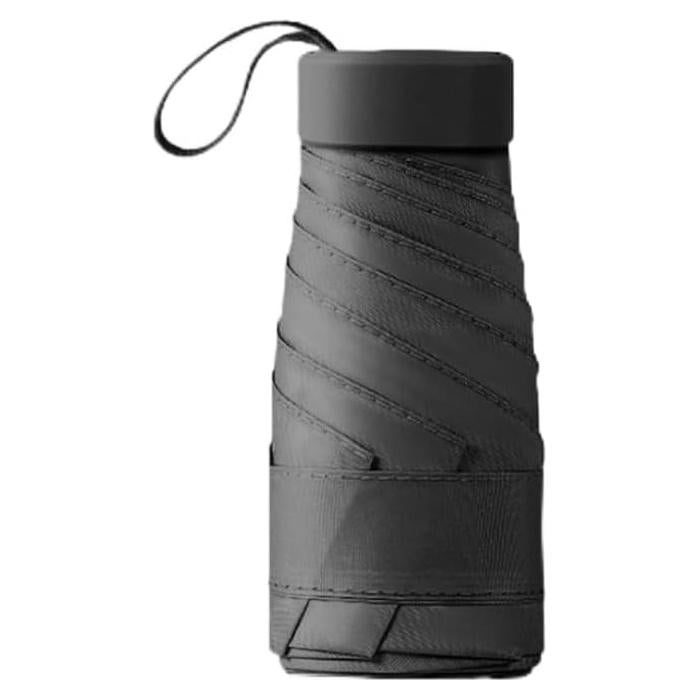 Paraguas Mini Compacto ViddVoom Negro UV Ligero 210g
