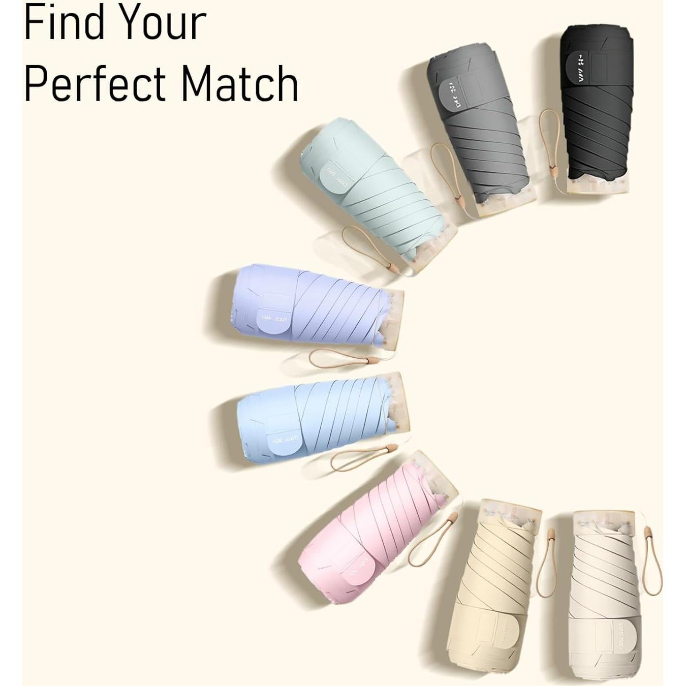 Paraguas Plegable Mini PTGRSWK Azul - Compacto y Ligero