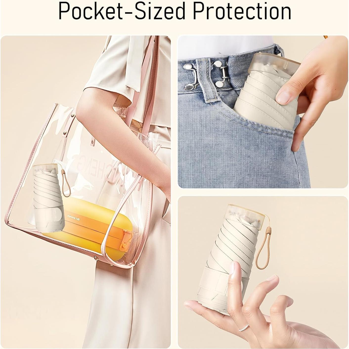 Paraguas Plegable Mini PTGRSWK Azul - Compacto y Ligero