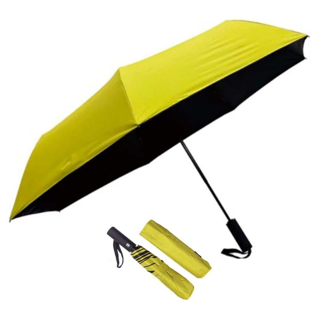 Paraguas Automático Plegable KASAN Negro 99 cm UV y Lluvia