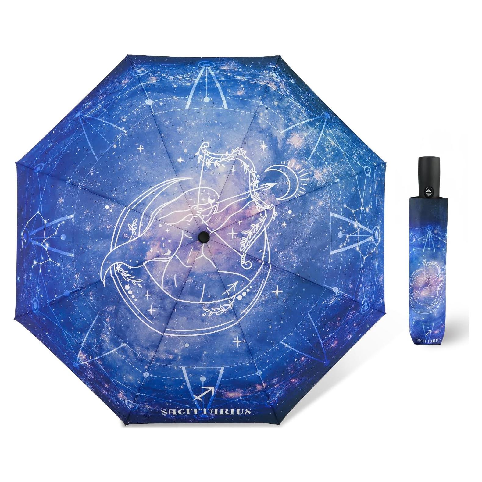 Paraguas Compacto Automático Natuquebrela 116.84 cm Estrellas