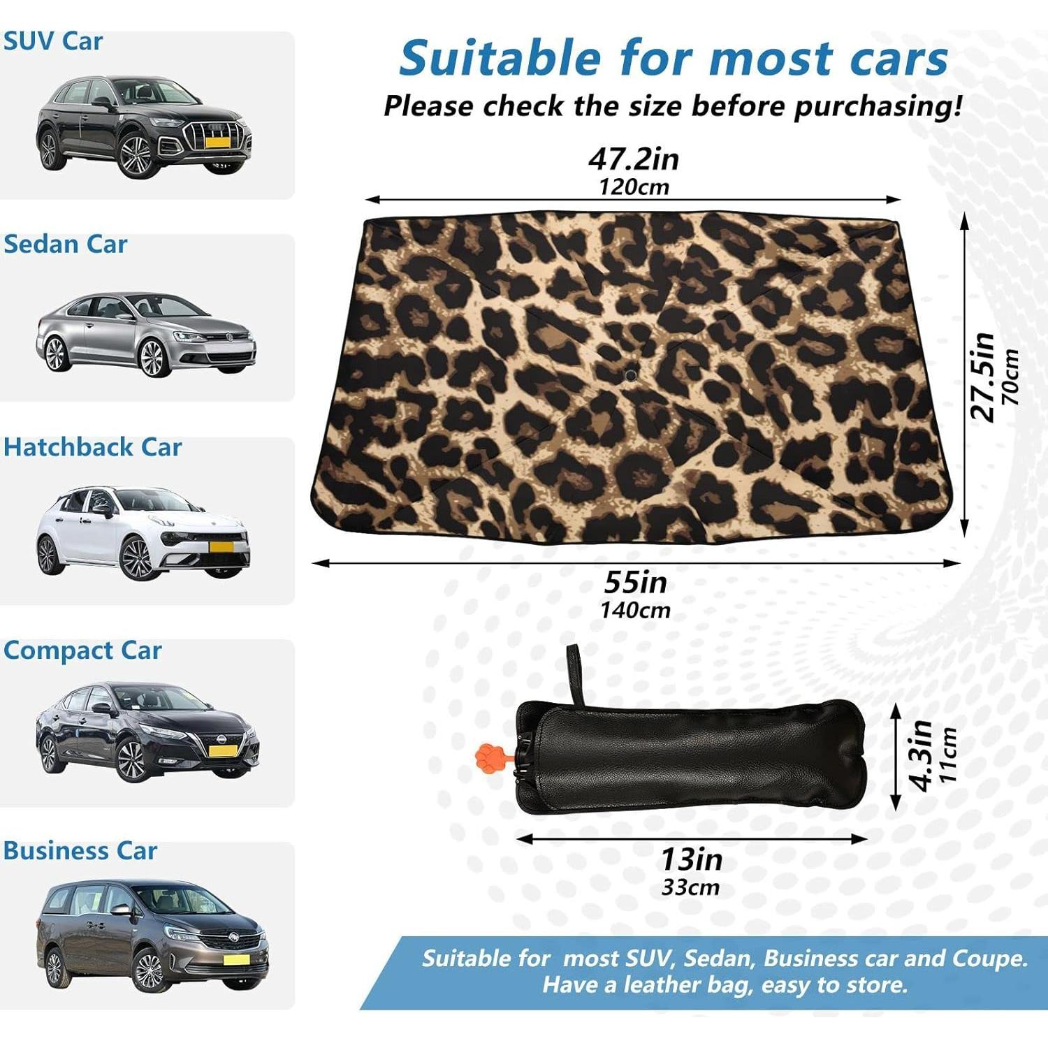 Sombra de Parabrisas Plegable Oarencol 139.7x69.8cm UV