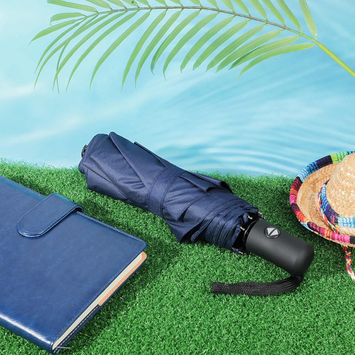 Kajaia 4 Paraguas de Viaje Compactos Automáticos a Prueba de Viento