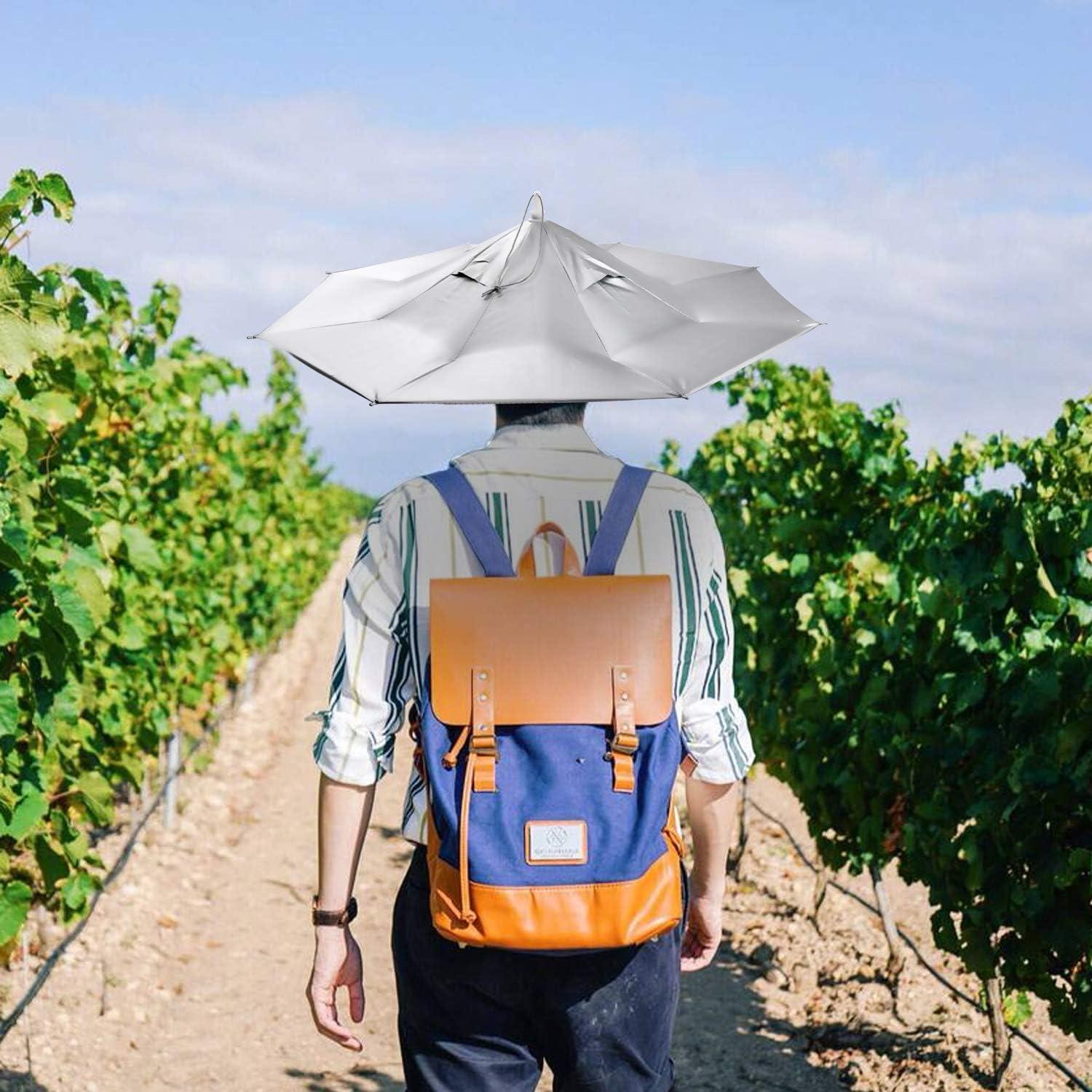 Sombrero Paraguas AIFUSI Plegable 58.42 cm Protección UV