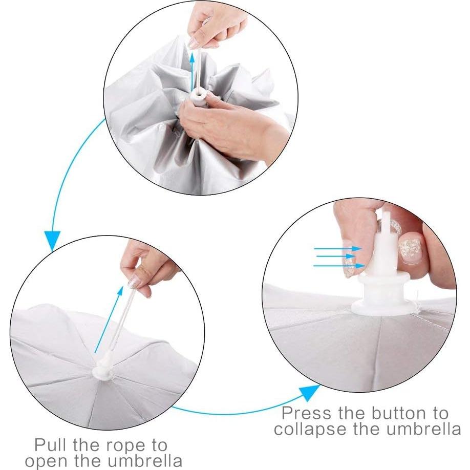 Sombrero Paraguas AIFUSI Plegable 58.42 cm Protección UV