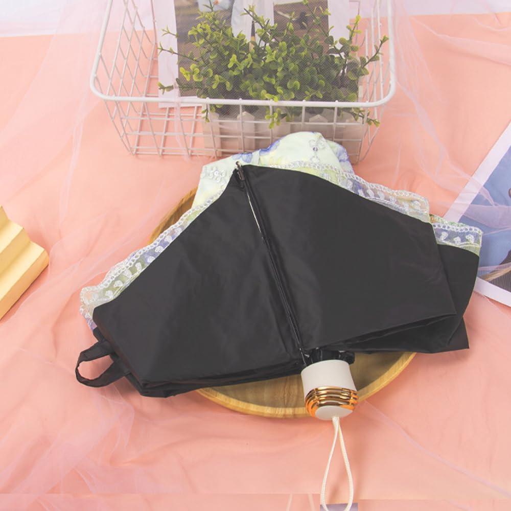 Paraguas Compacto Plegable Aikelai Floral UV 95% Azul