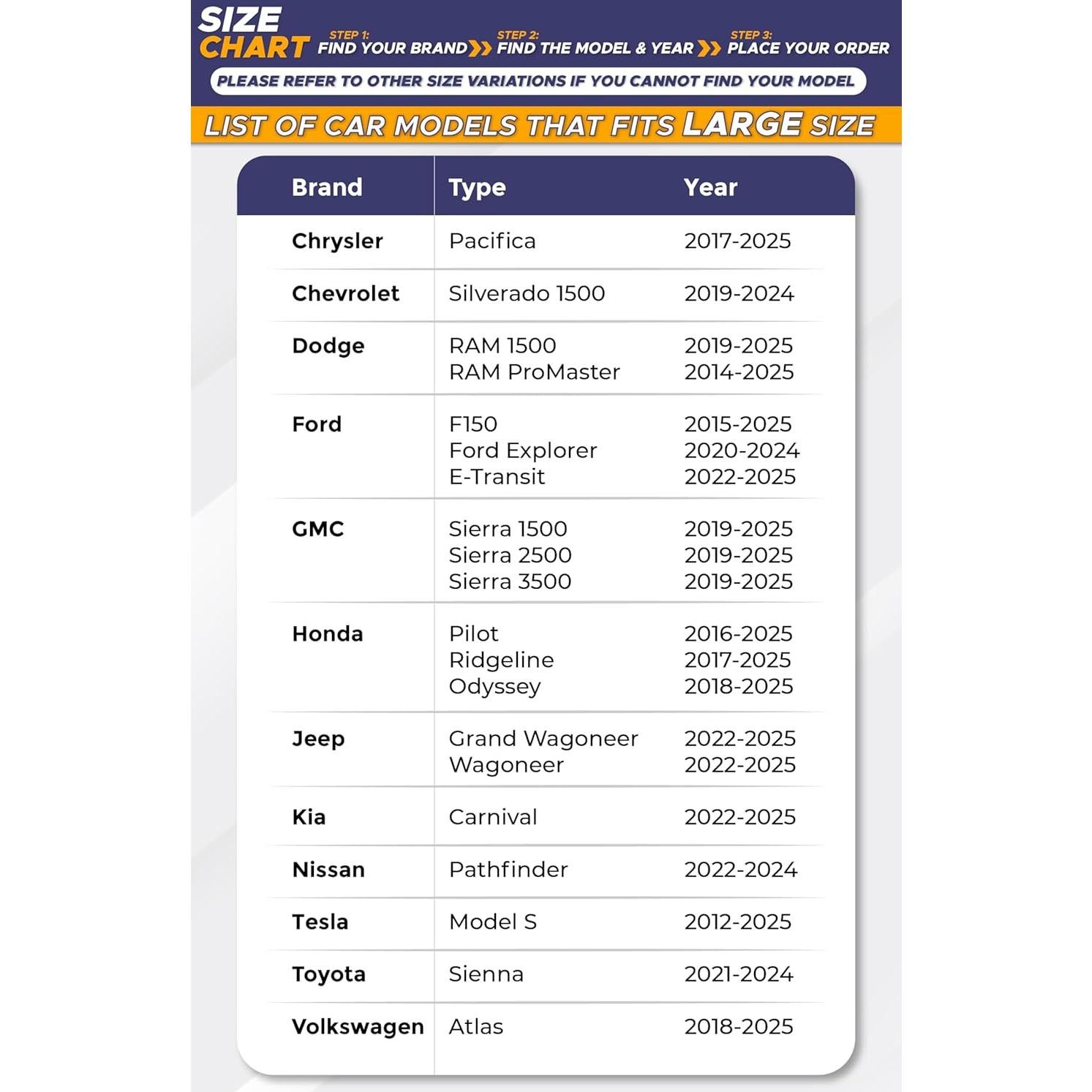 Paraguas Parasol EcoNour para Parabrisas de SUV y Camiones - Grande