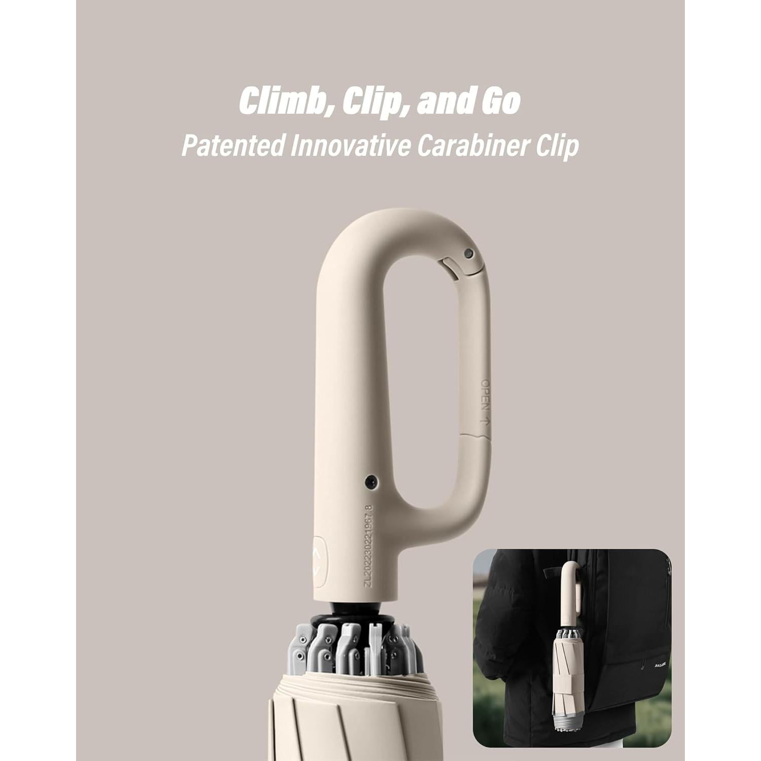 Paraguas Invertido Automático Dyale Travel Beige Resistente al Viento