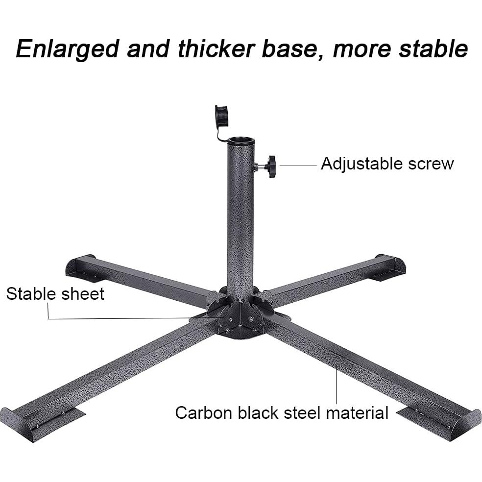 Soporte de Sombrilla de Patio Plegable YZZHAJ 85 cm Ajustable