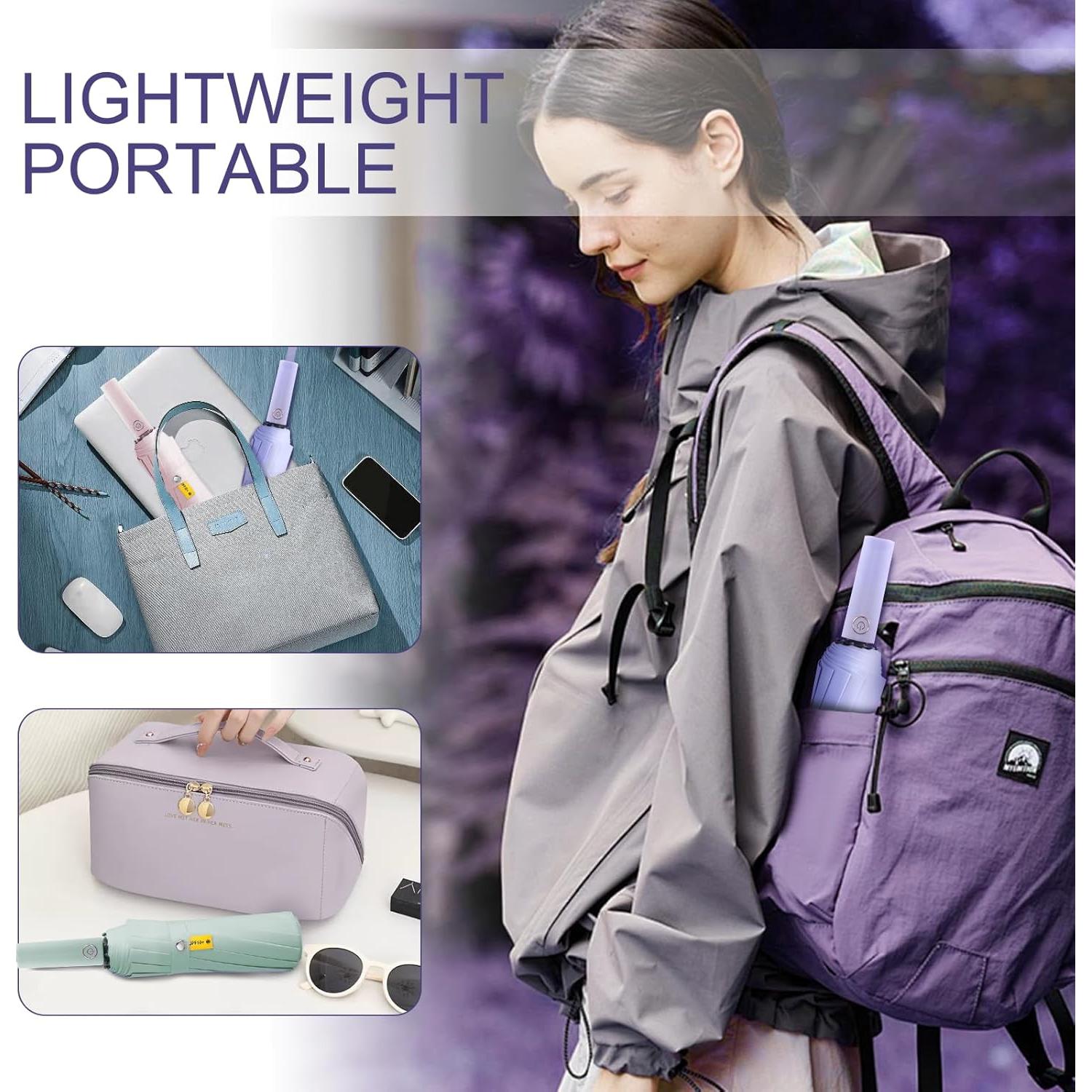 Paraguas Automático Zeproage Verde 12 Varillas Fibra de Vidrio