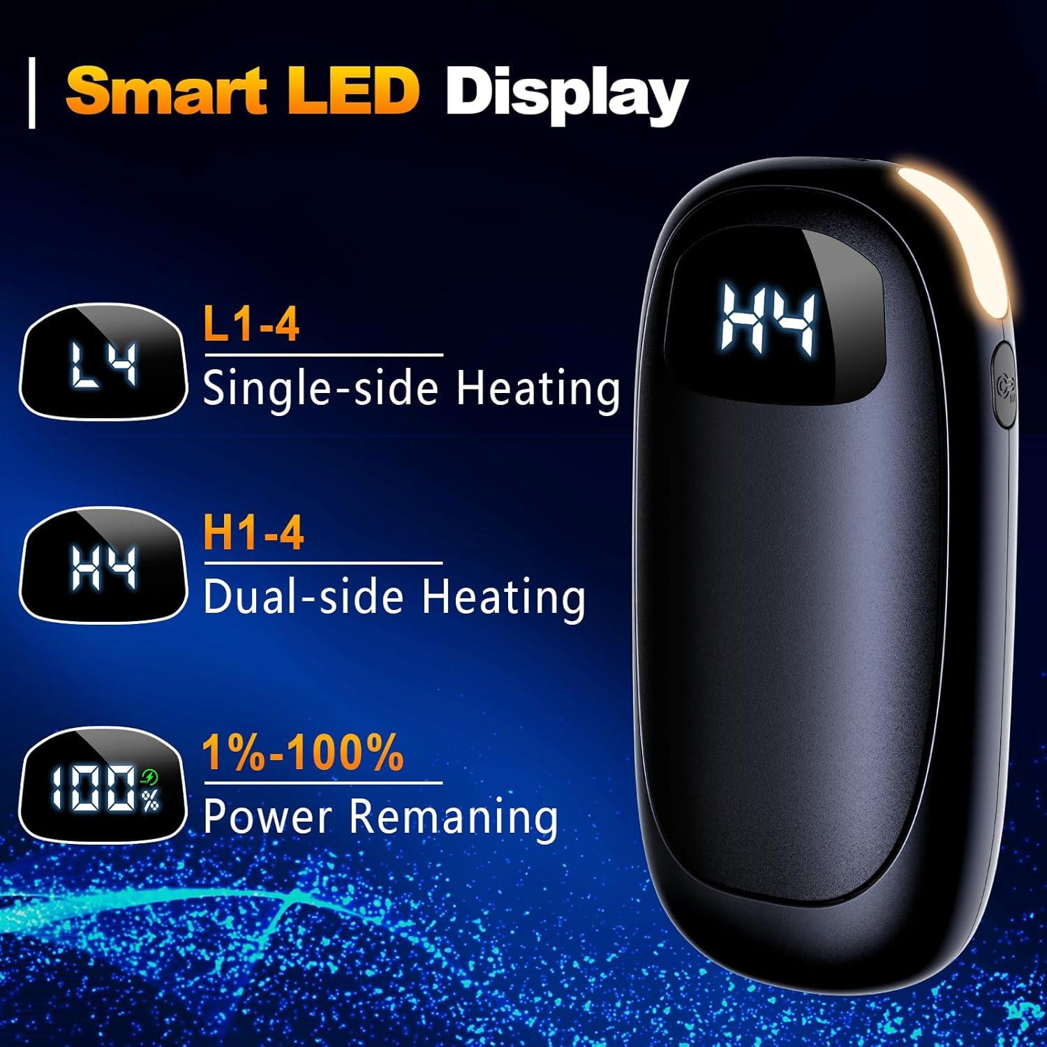 Calentadores de Manos Recargables BEYYON 14000mAh 2 Paquete